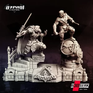 Azrael vs Nightwing Diorama