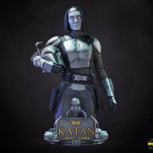 Bo Katan Bust - Miniature, Unfinished
