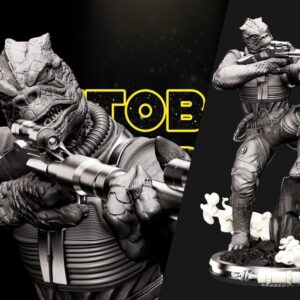 Bossk Sculpture - Miniature, Unfinished