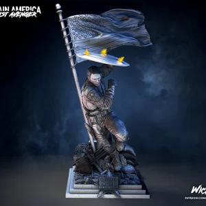 Captain America Sculpture