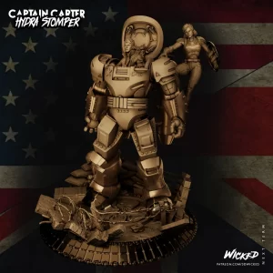 Captain Carter and Hydra Stomper Sculpture