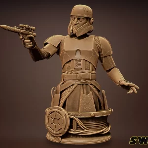 Captain Enoch Bust - Miniature, Unfinished