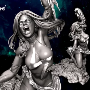 Captain Marvel Sculpture