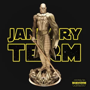 Darth Malak Sculpture - Miniature, Unfinished