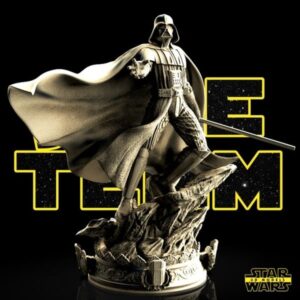 Darth Vader Sculpture - Miniature, Unfinished