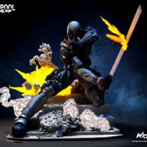 Deadpool Sword Sculpture