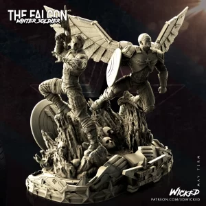 Falcon and Winter Soldier Diorama