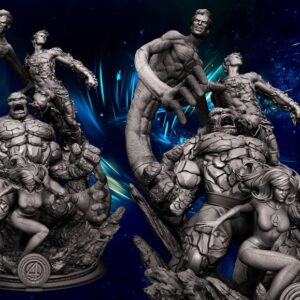 Fantastic Four Sculpture Diorama