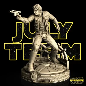 Han Solo Sculpture - Miniature, Unfinished