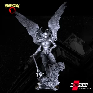 HawkGirl Sculpture