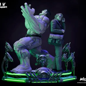 Hulk and Bruce Banner Diorama