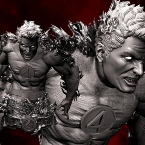 Human Torch Johnny Storm Bust