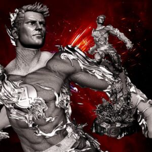 Human Torch Johnny Storm Sculpture