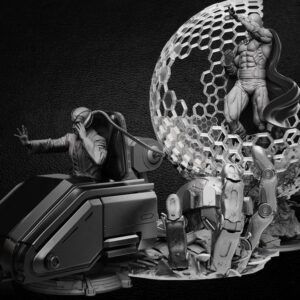 Magneto and Professor Xavier Diorama