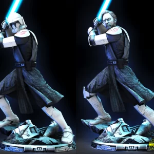Obi Wan Kenobi Clone Wars Sculpture