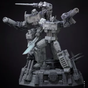 Optimus Prime and Megatron Diorama