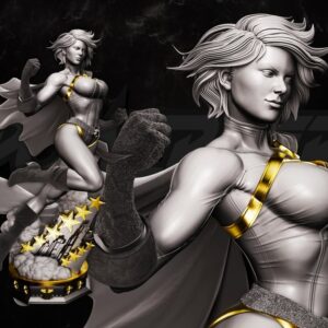 Power Girl Sculpture