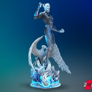 Saint Walker Blue Lantern Sculpture