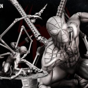 Spiderman Iron Spider Sculpture