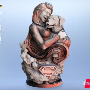 Super Girl and Krypto Bust