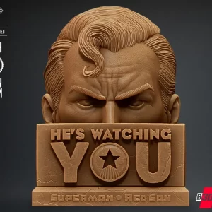 Superman Red Son Bust Pen Holder