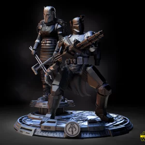 The Armorer and Paz Vizsla Diorama