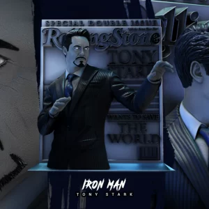 Tony Stark Rolling Stone Wall Sculpture