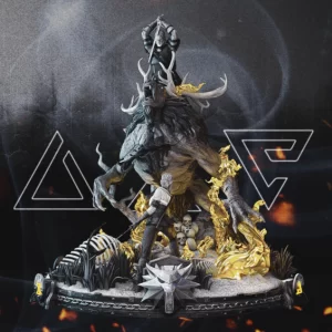 Witcher Geralt and Ciri Diorama