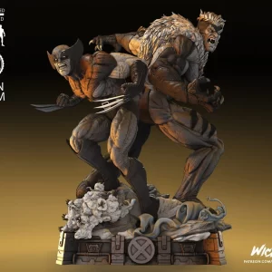 Wolverine and Sabretooth Diorama