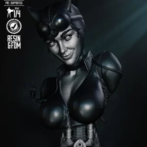 Catwoman Bust - Miniature, Unfinished