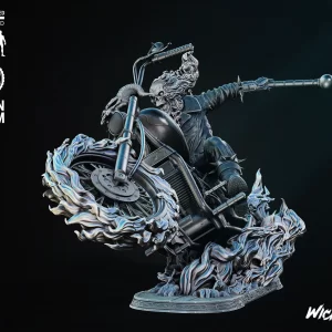 Johnny Blaze Ghost Rider Sculpture