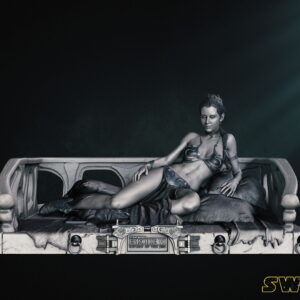 Leia Bikini Return of the Jedi Sculpture - Miniature, Unfinished