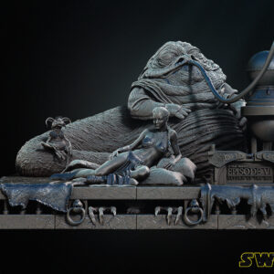 Leia and Jabba Return of the Jedi Diorama