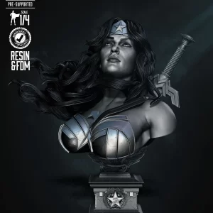 Red Son Wonder Woman Portrait Bust