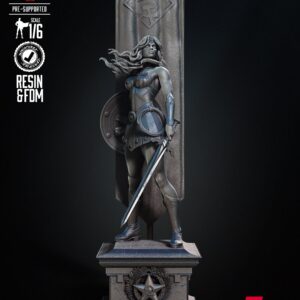 Red Son Wonder Woman Sculpture