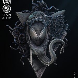 Spiderman and Venom Wall Bust