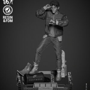 Back to the Future Marty McFly Sculpture (ModelKit, Unfinished)
