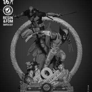 Deadpool and Wolverine Diorama