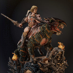 He Man Battlecat ZEZ Diorama