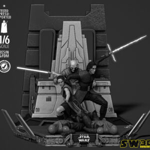 Kylo Rey and Snoke Diorama