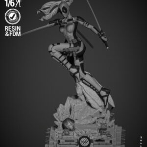 Lady Deadpool Sculpture from Deadpool and Wolverine