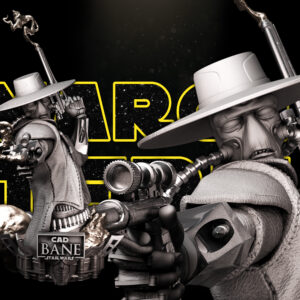 Cad Bane Bust - Miniature, Unfinished