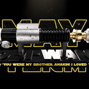 Obi Wan Lightsaber Sculpture