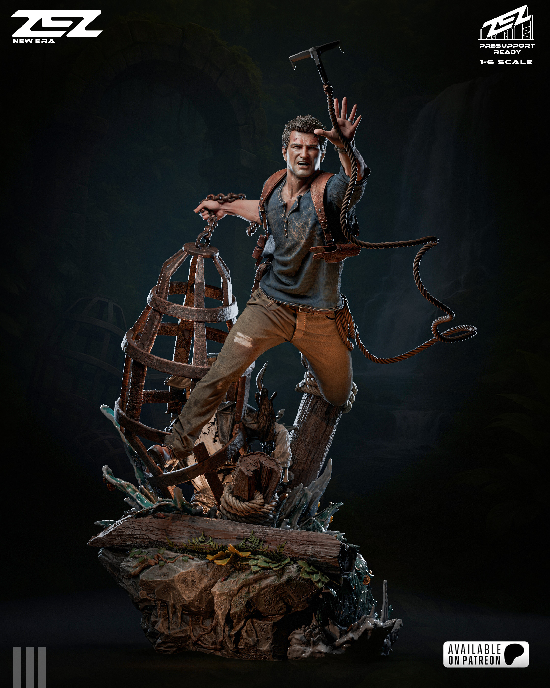 Nathan Drake Uncharted ZEZ Statue